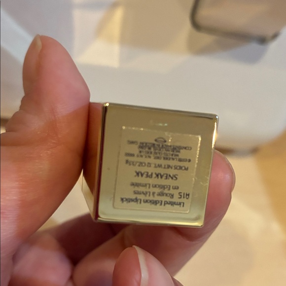 Estee Lauder Red Lipstick with Gold Dot Case - Picture 3 of 3